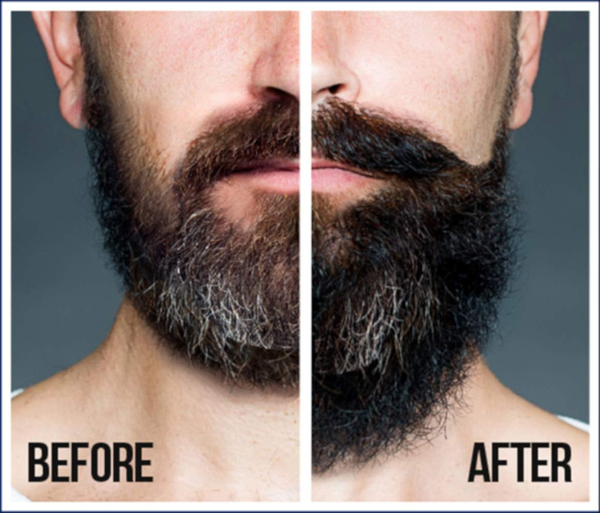Mens Ultra Growth Basil and Castor Beard Oil 2.5 Oz. - Natural Beard Oil for Hair Growth